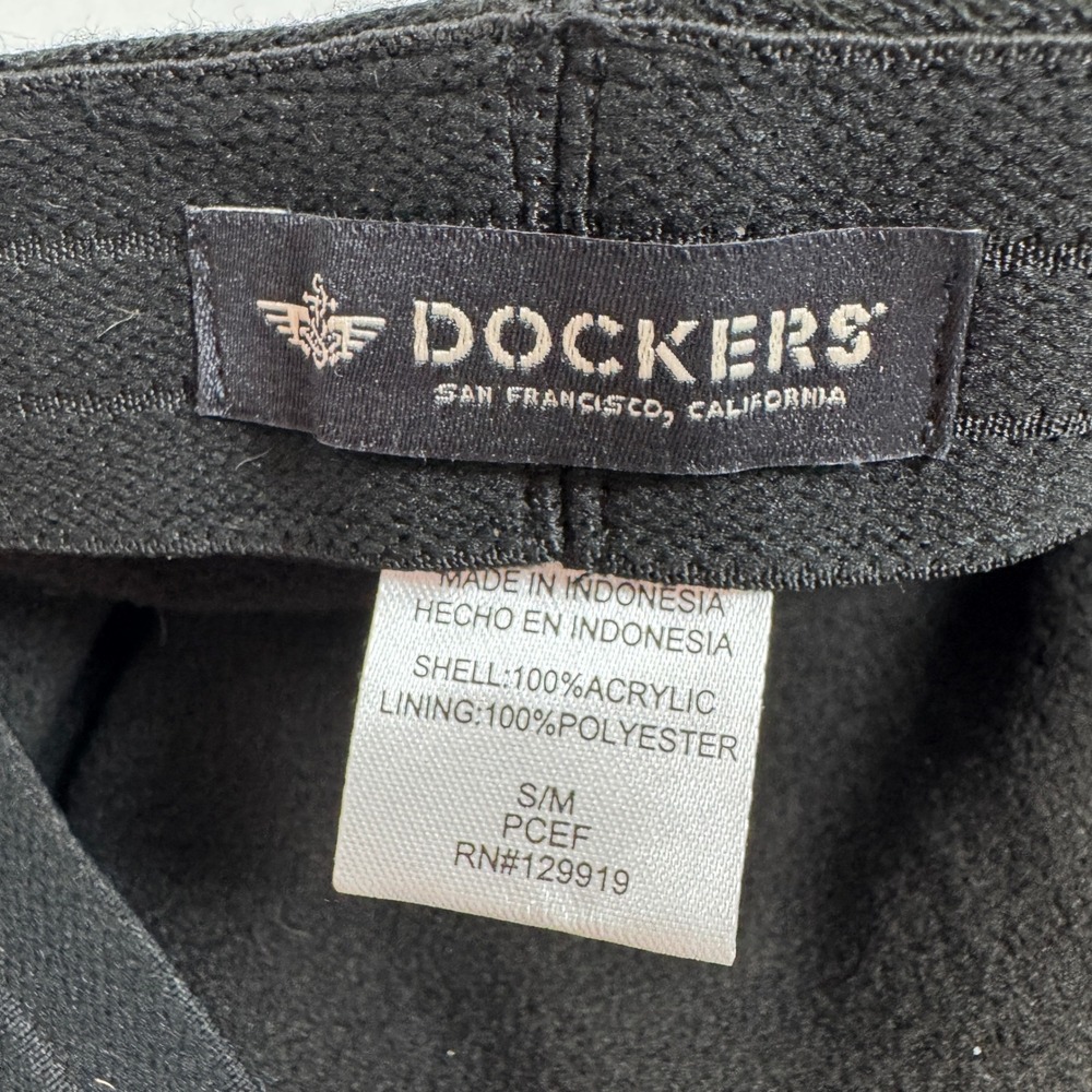 NWT Dockers Mens Newsboy Black Knit Ivy Flat Cap Hat Size S/M 45DK080042 - Picture 2 of 7